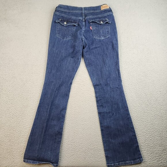 Levi's Jeans Womens Size 8M Curvy Bootcut Mid Rise 515 Stretch Blue Denim Ladies - Picture 2 of 11